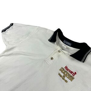 Vintage Polo Shirt Men's Medium 90s Gambling Las Vegas Poker Casino Knit‎ Preppy